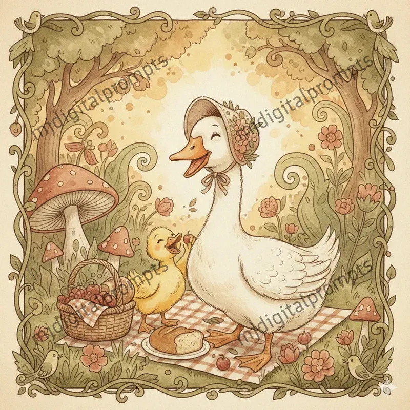 Whimsical Cozy Storybook Illustrations