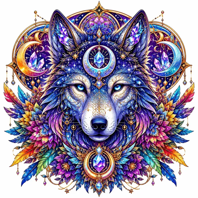 Mystical Mandala Animal Portraits