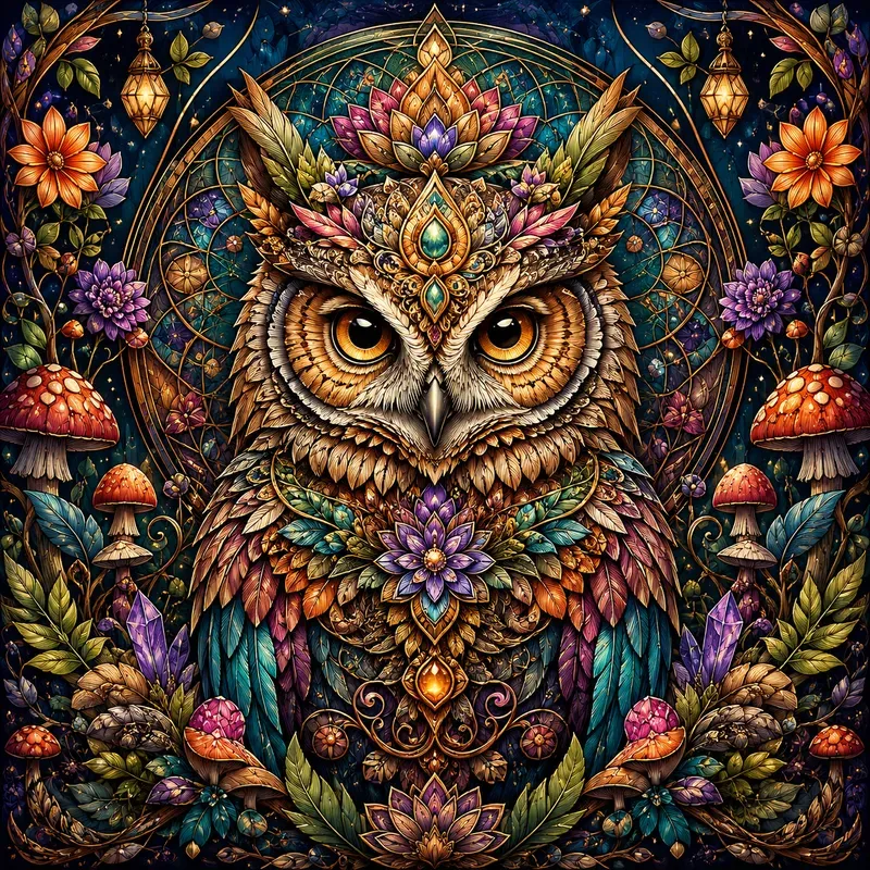 Mystical Mandala Animal Portraits