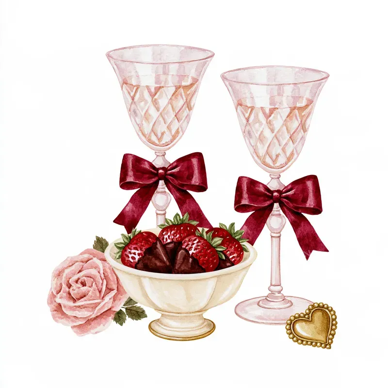 Romantic Watercolor Cliparts