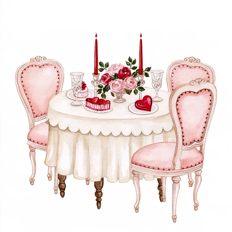 Romantic Watercolor Cliparts