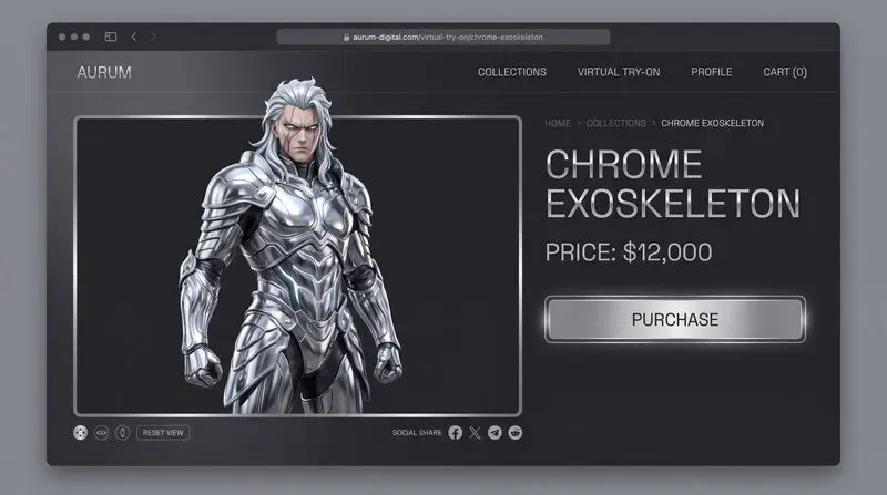 Avantgarde Digital Fashion UIs