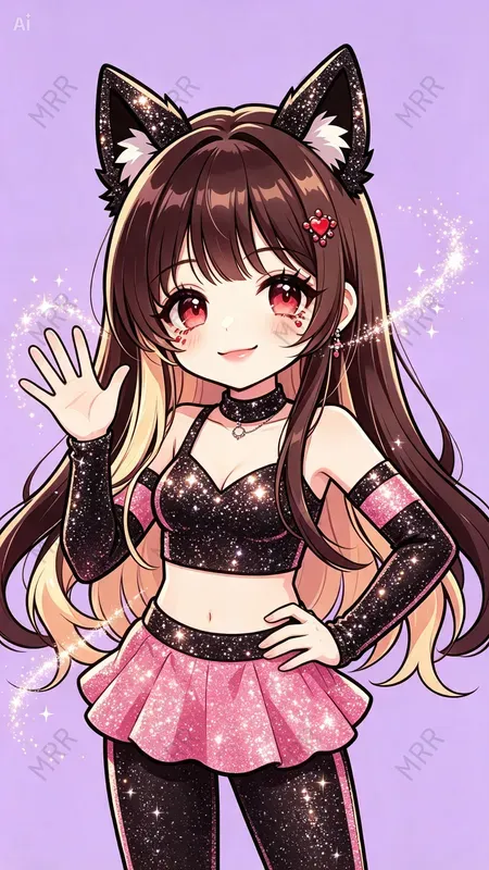 Kawaii Cartoon Girls