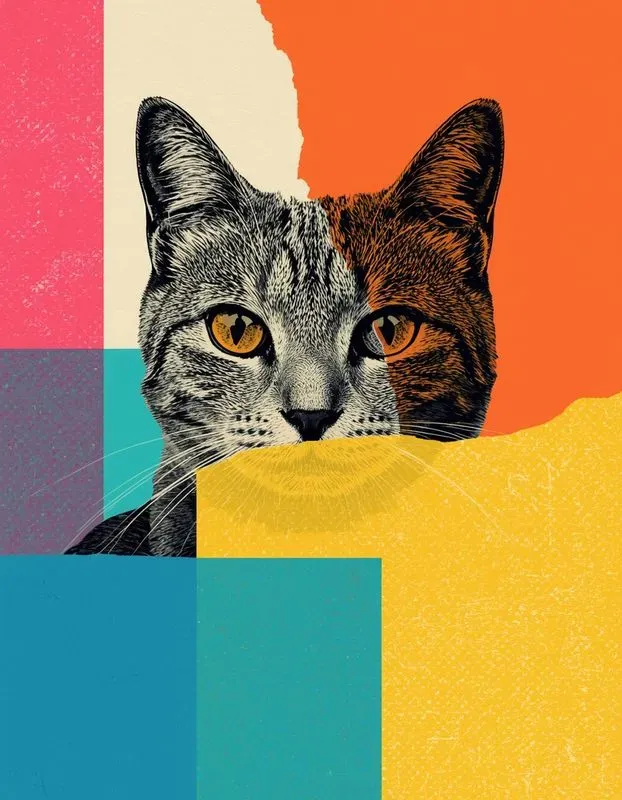 Bold Pop Art Collage Style
