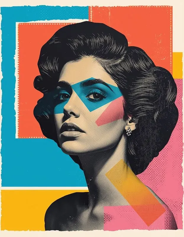 Bold Pop Art Collage Style