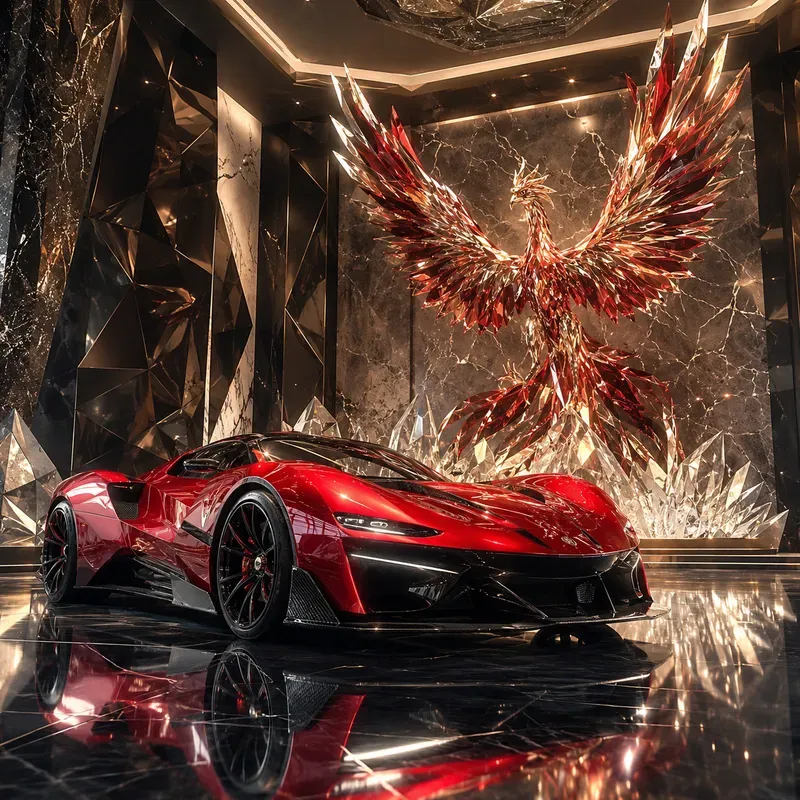 Luxury Hypercar Showroom Poster Designs