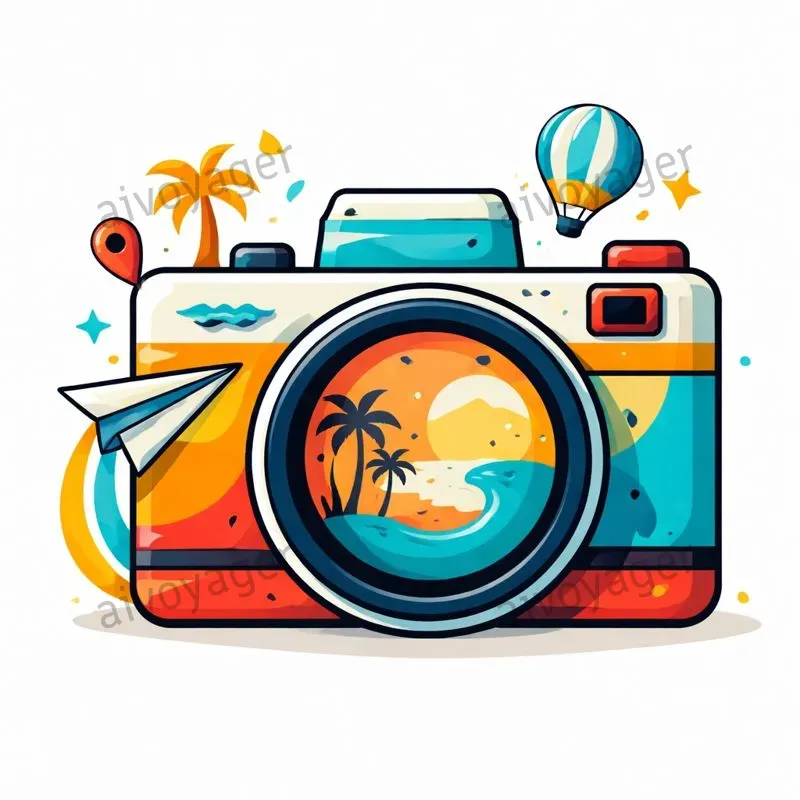 Cinematic Travel Clipart Icons