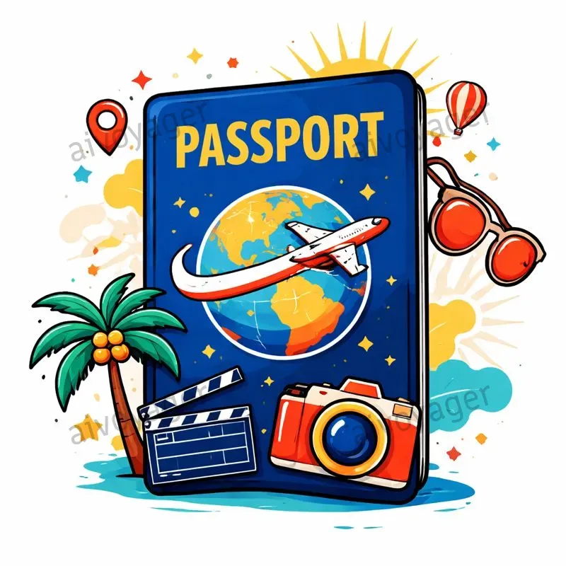 Cinematic Travel Clipart Icons
