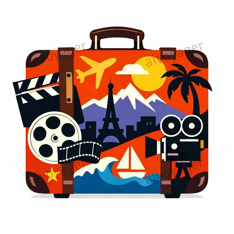 Cinematic Travel Clipart Icons