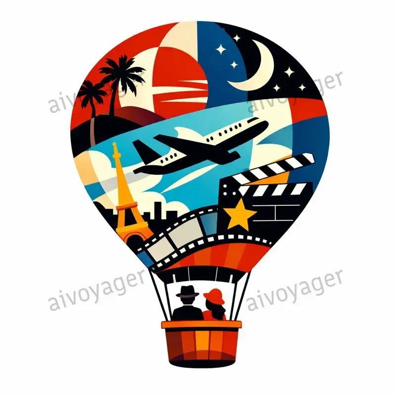 Cinematic Travel Clipart Icons
