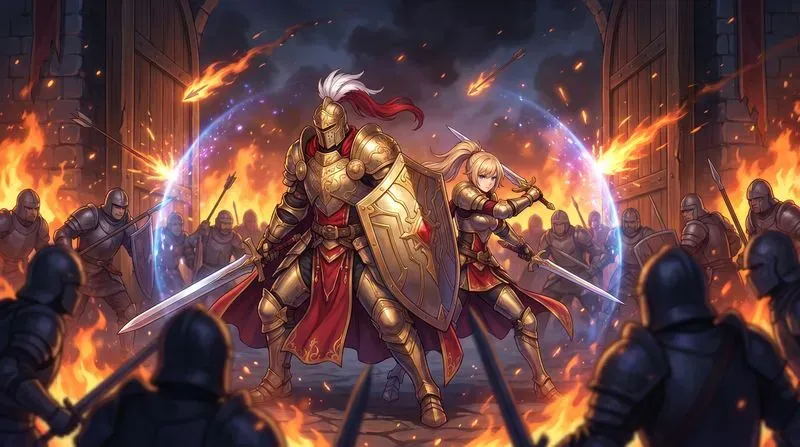 2D Anime Standoff Illustrations