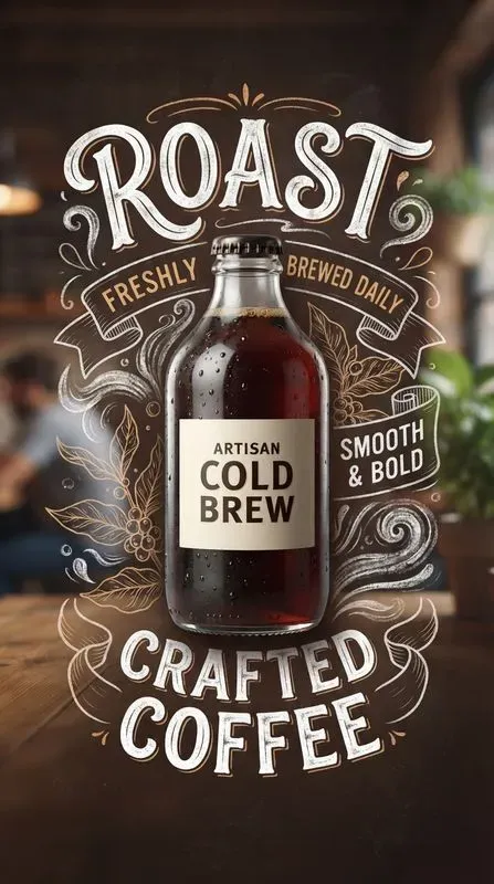 3D Product Chalkboard Cafe Posters