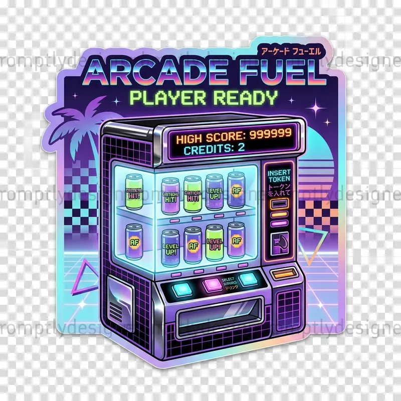 Retro Japanese Vending Machine Stickers