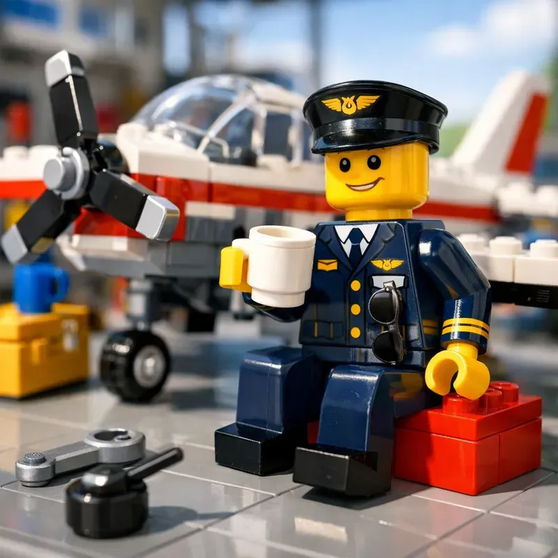 Lego Pilot Lifestyle Cinematic Scenes