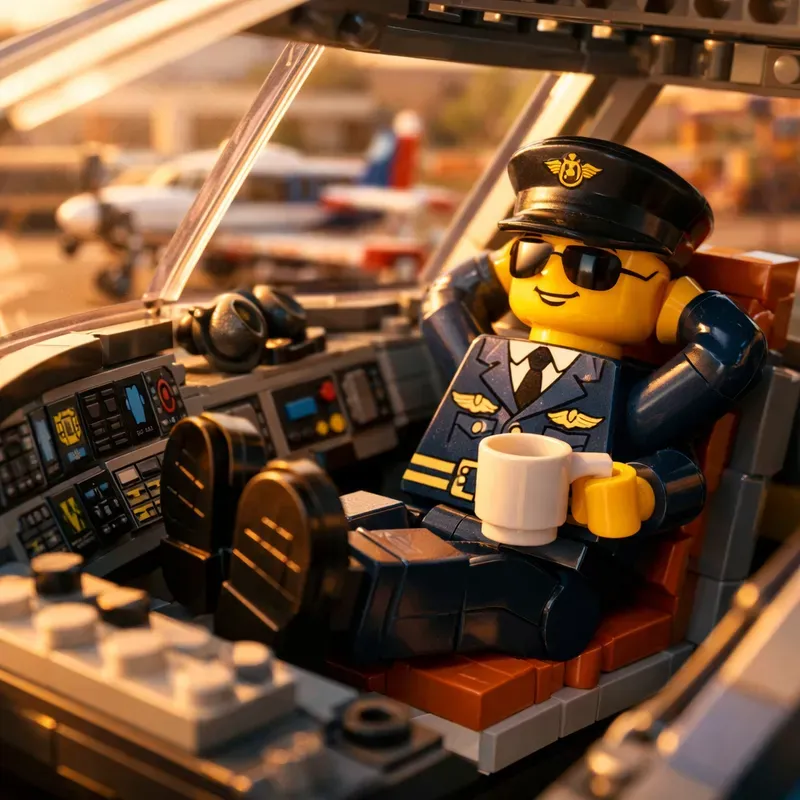 Lego Pilot Lifestyle Cinematic Scenes