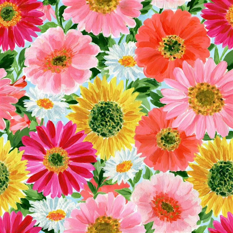 Summer Blooms Patterns