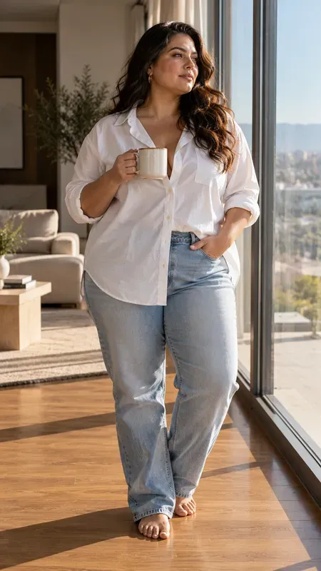 Hyperrealistic Plus Size Fashion Photos