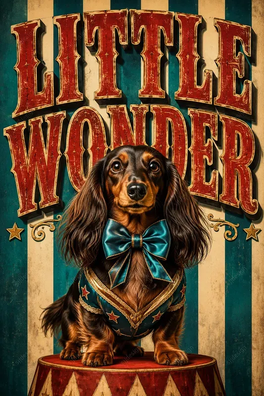 Vintage Circus Pet Poster Art
