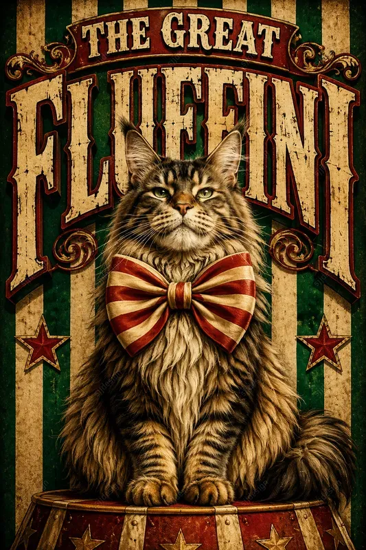 Vintage Circus Pet Poster Art