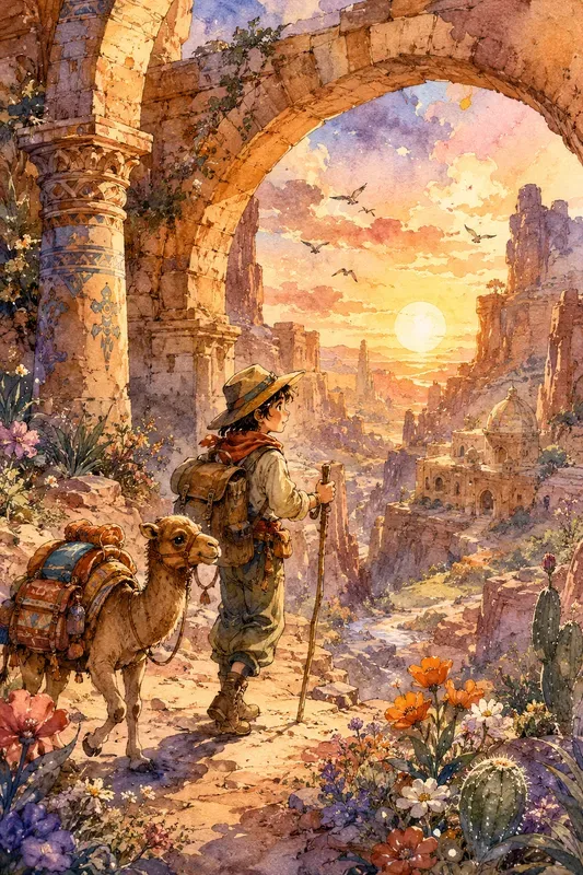 Whimsical Watercolor Storybook Dreams
