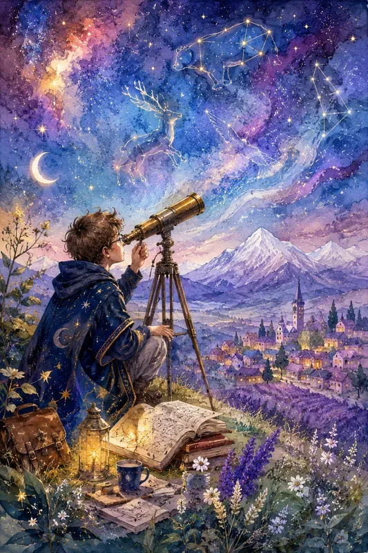 Whimsical Watercolor Storybook Dreams