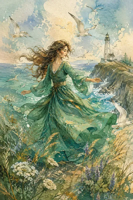 Whimsical Watercolor Storybook Dreams