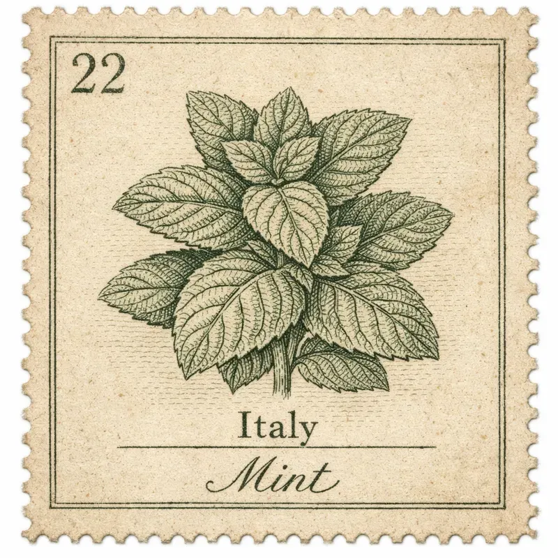 Vintage Botanical Postage Stamps