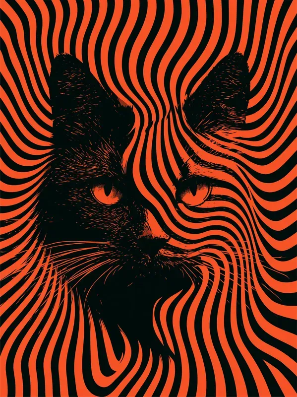 Psychedelic Op Art Poster Prints