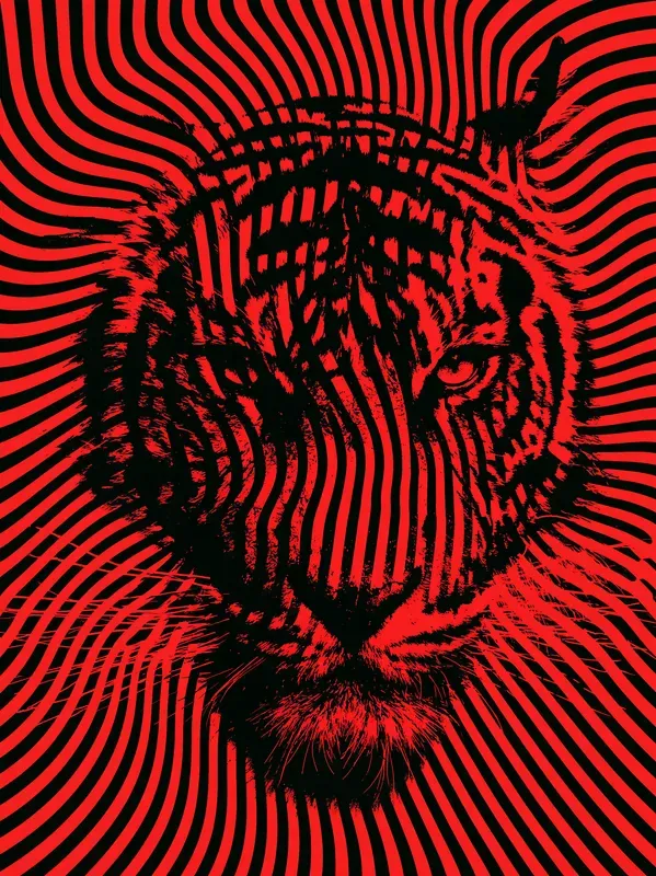 Psychedelic Op Art Poster Prints