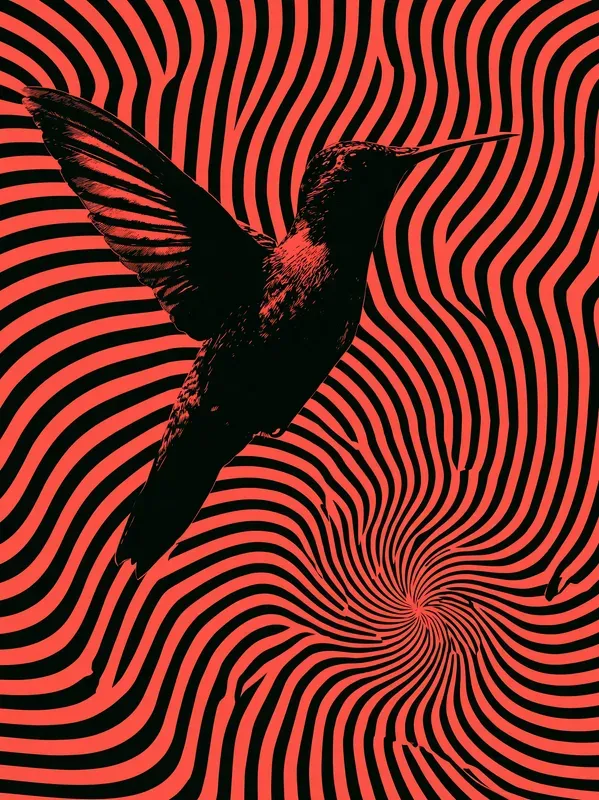 Psychedelic Op Art Poster Prints