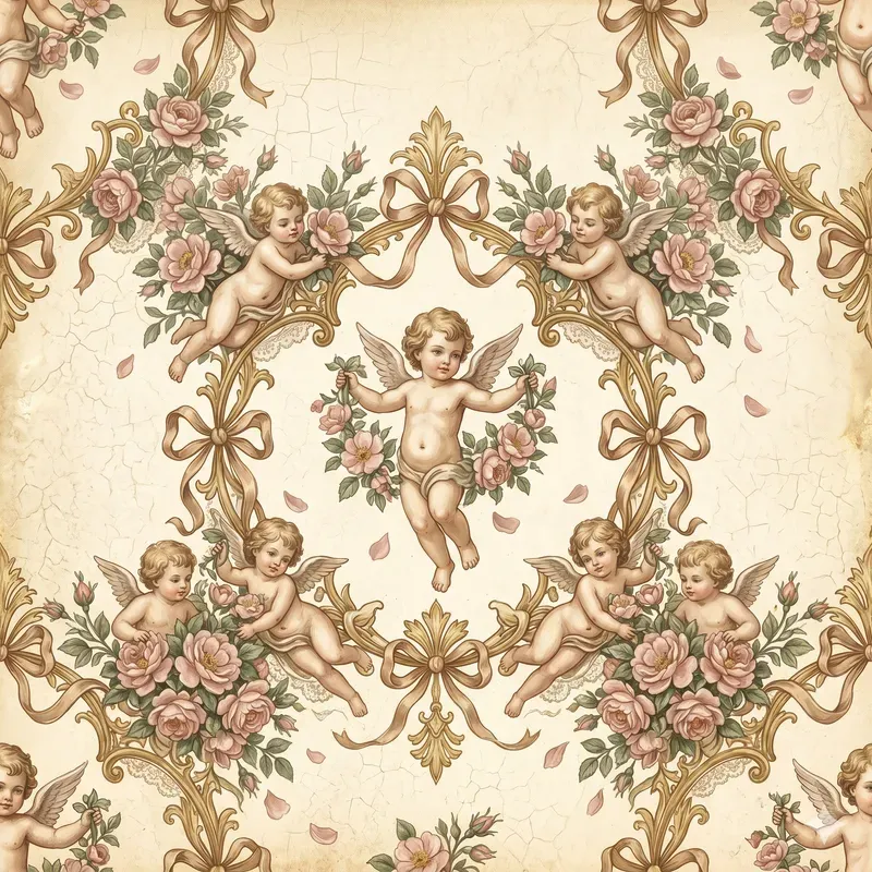 Romantic Victorian Seamless Patterns