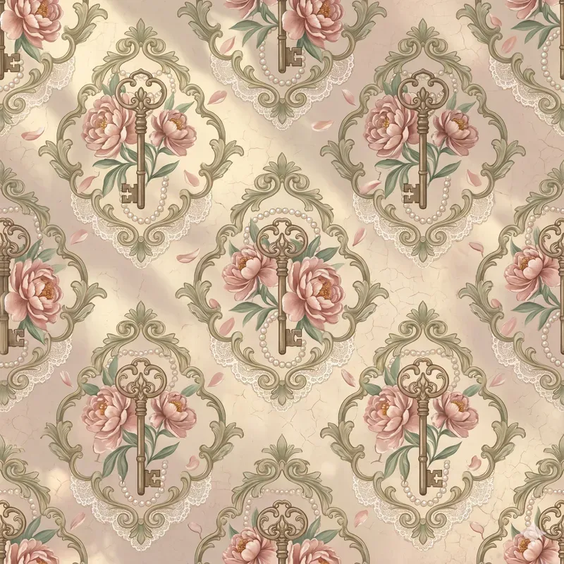 Romantic Victorian Seamless Patterns