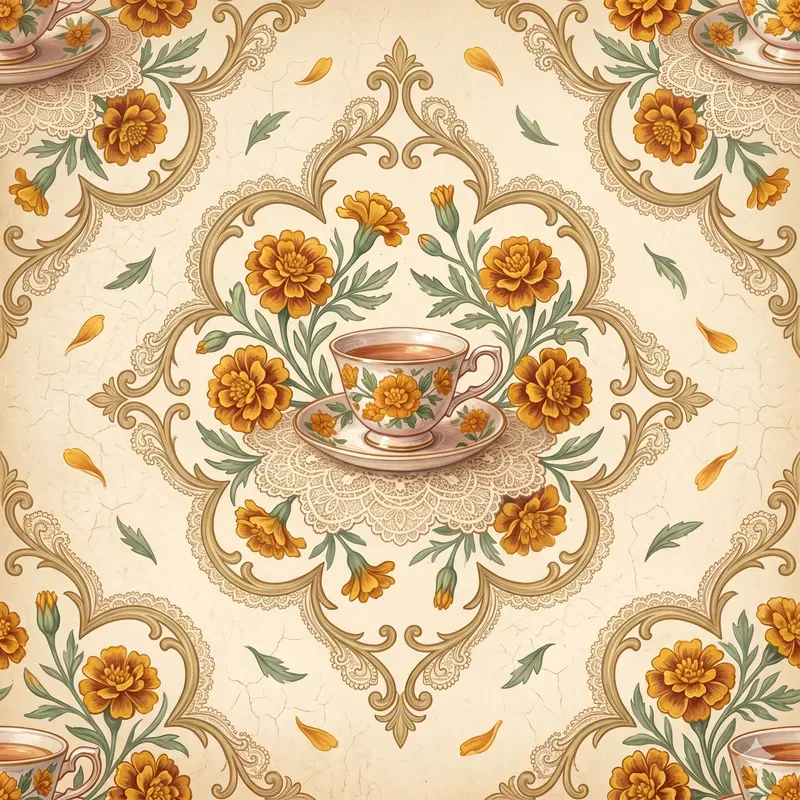 Romantic Victorian Seamless Patterns