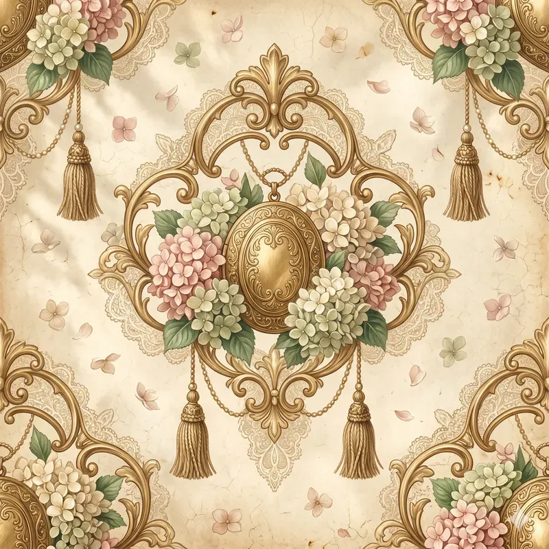 Romantic Victorian Seamless Patterns