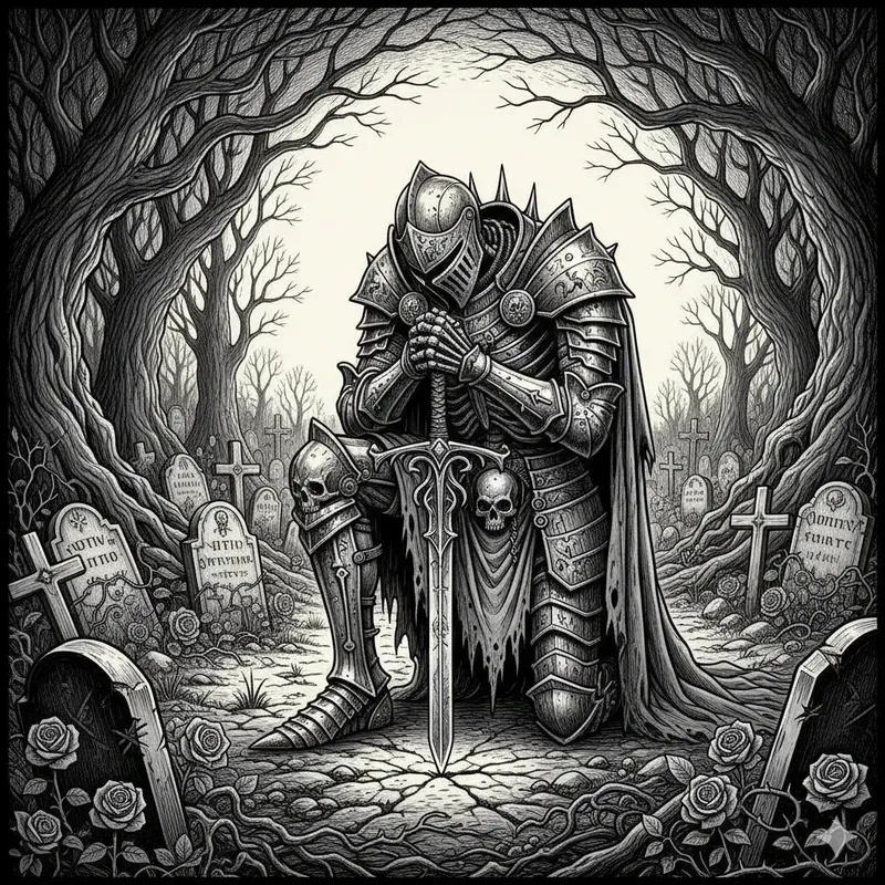 Gothic Memento Mori Pose Variations