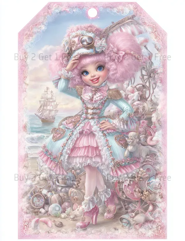 Seaside Steampunk Girl Product Tags