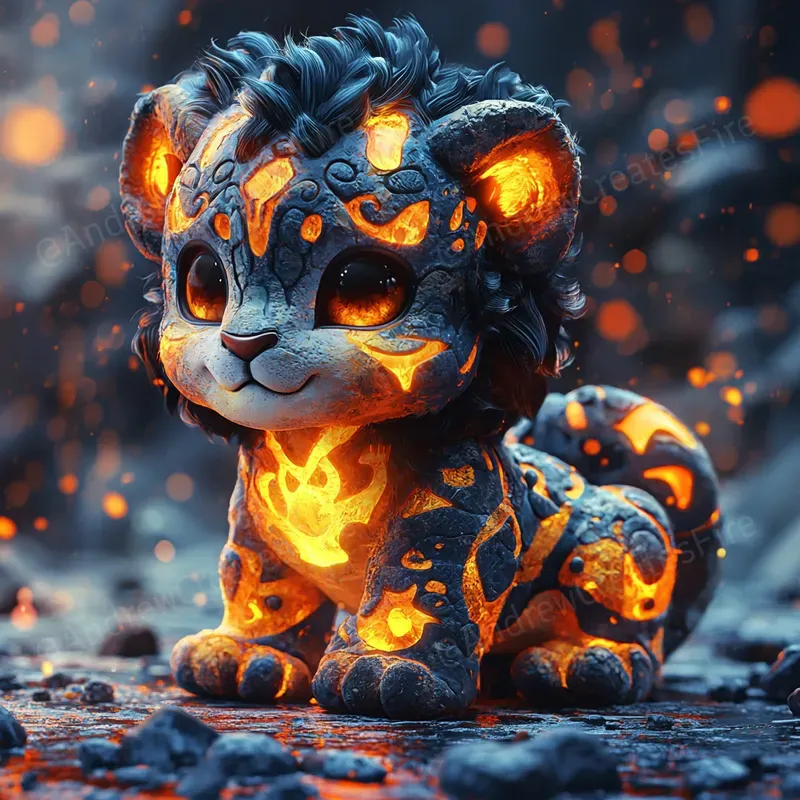 Fakemon Volcanic Fire Monsters Art