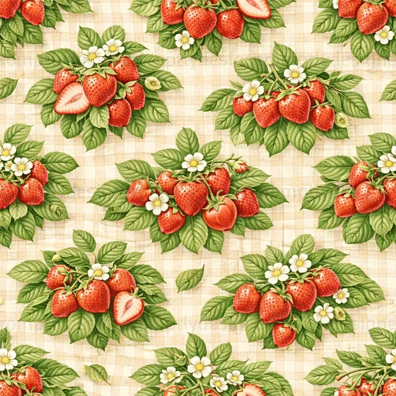 Farmhouse Gingham Seamless Patterns