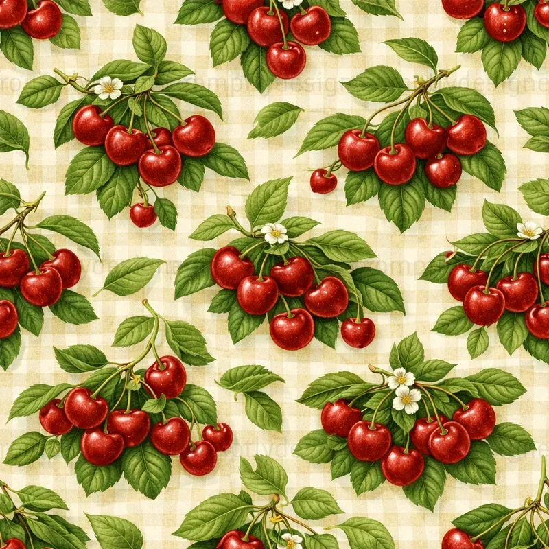 Farmhouse Gingham Seamless Patterns