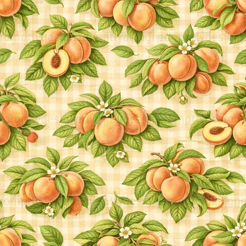 Farmhouse Gingham Seamless Patterns