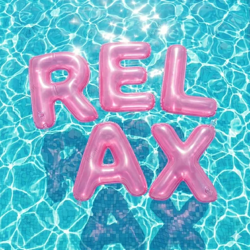Summer Inflatable 3D Floating Typography