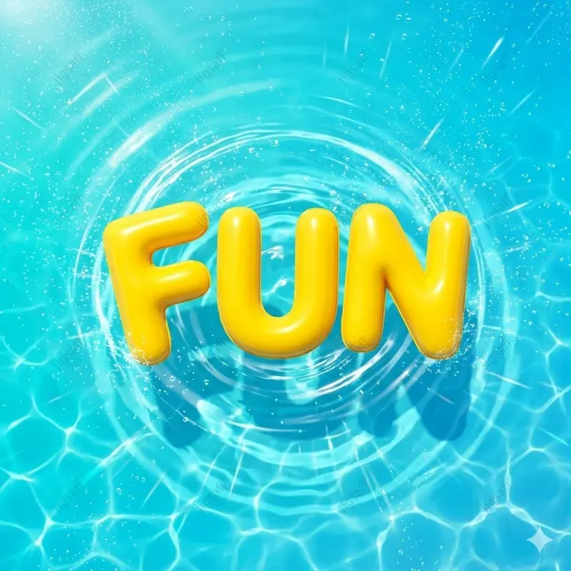 Summer Inflatable 3D Floating Typography