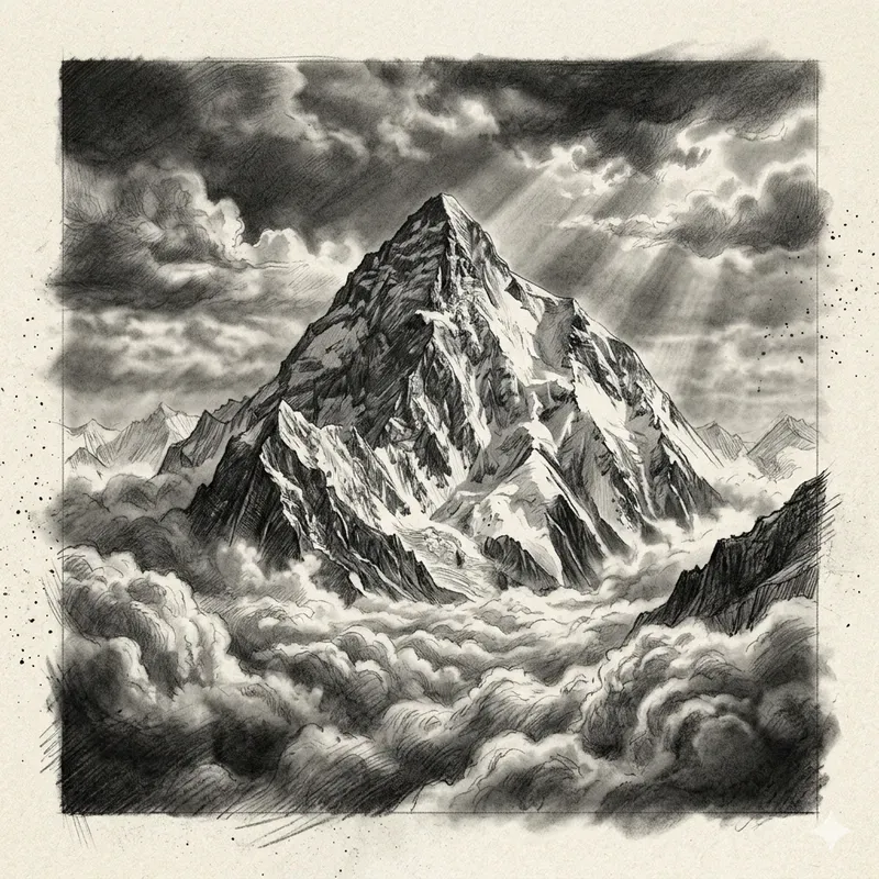Dramatic Graphite Pencil Drawing Scenes