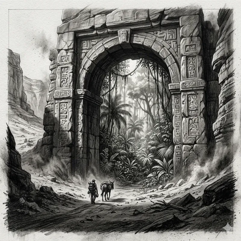 Dramatic Graphite Pencil Drawing Scenes
