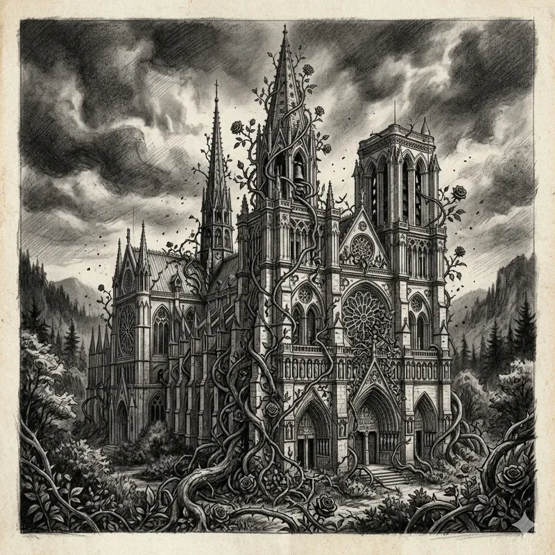 Dramatic Graphite Pencil Drawing Scenes