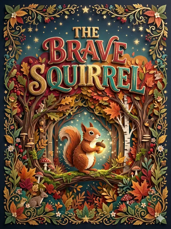 Storybook Typography Book Cover Art