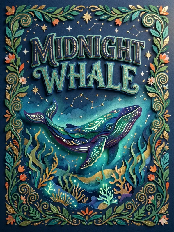 Storybook Typography Book Cover Art