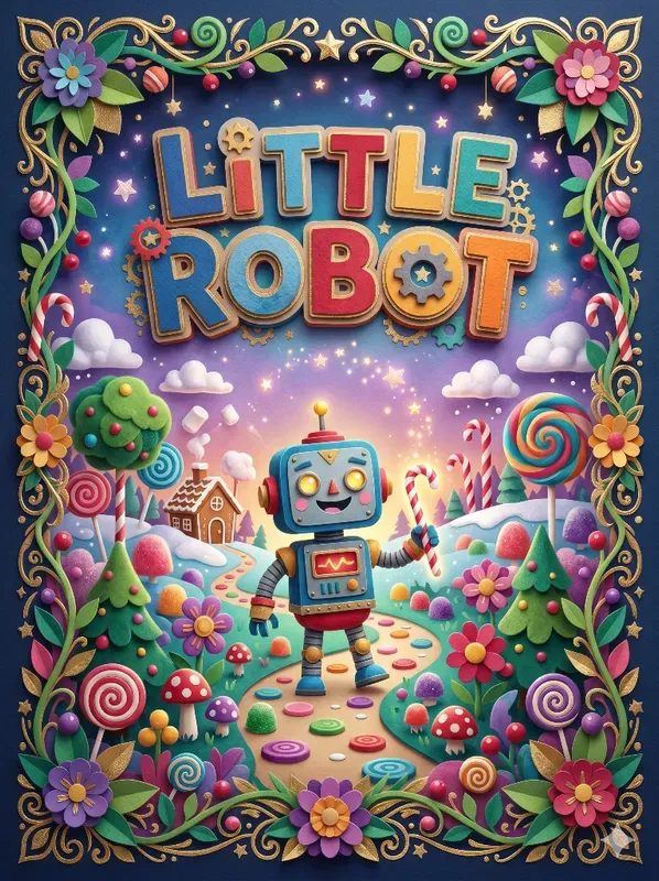 Storybook Typography Book Cover Art