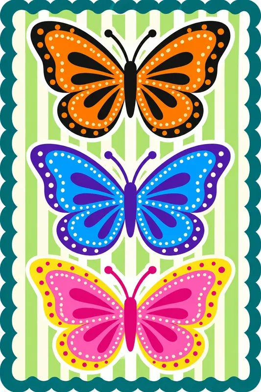 Retro Naive Vector Illustrations