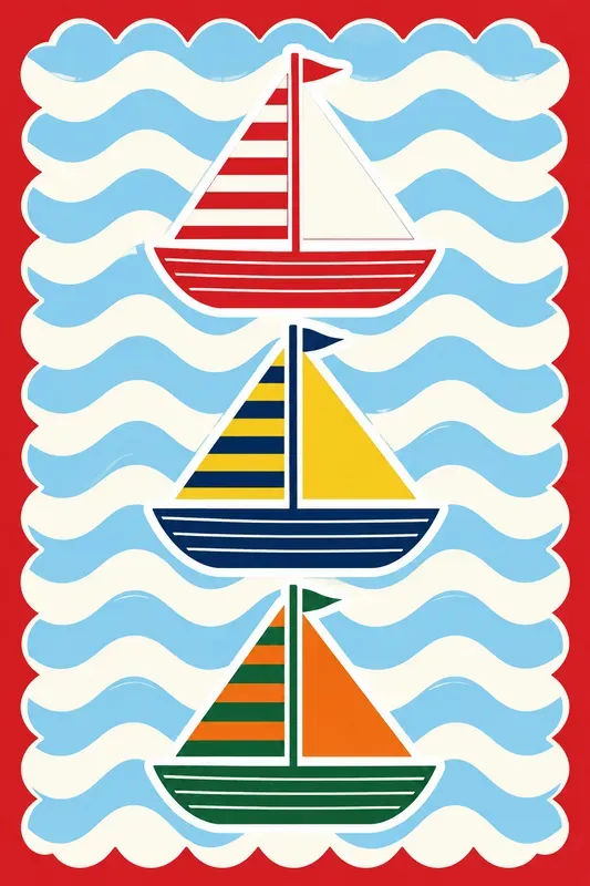 Retro Naive Vector Illustrations